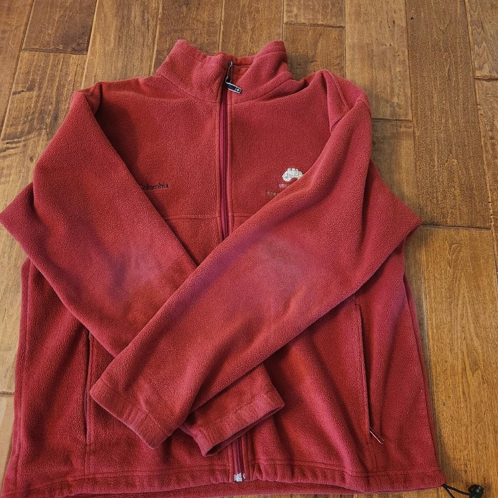 Columbia Kids Burgundy Full-Zip Fleece Jacket